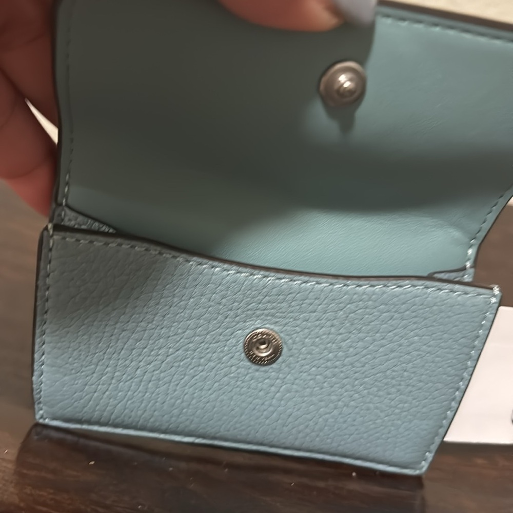 Coach Light Blue Leather wallet - Picture 3 of 5